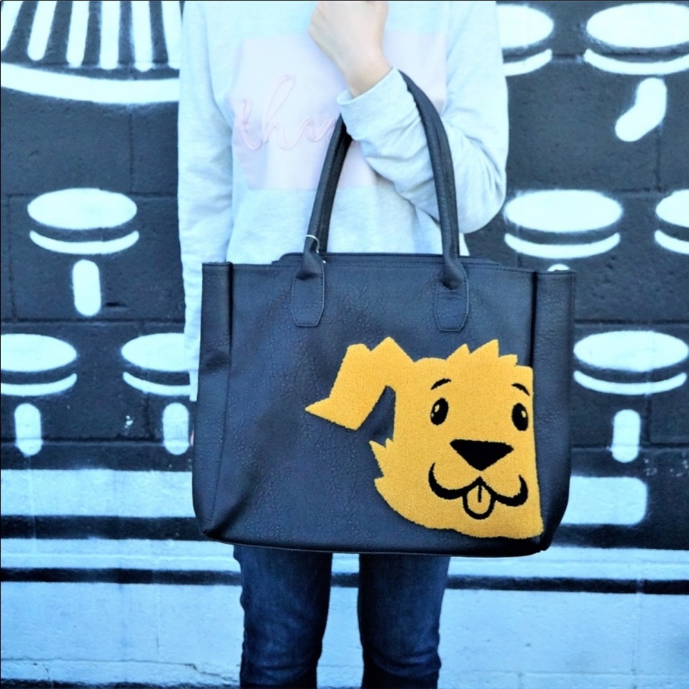 Dog - Large Black Tote Bag 🐶
